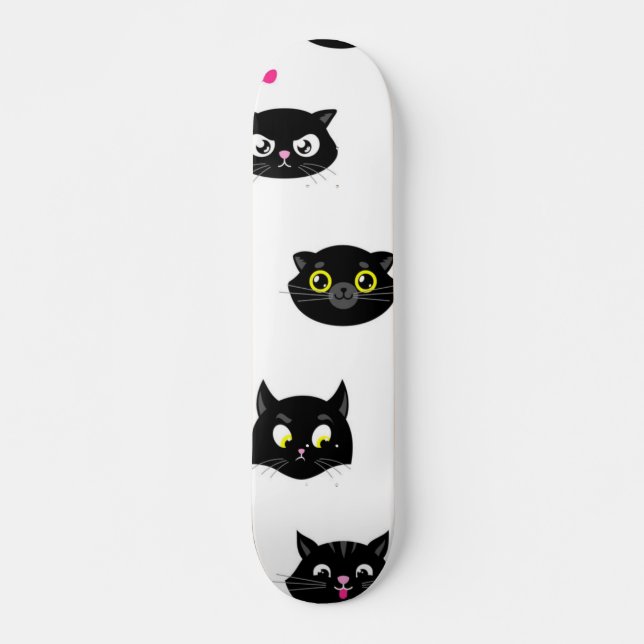 Cat pattern skateboard (Front)