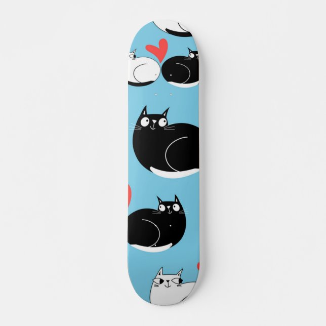 Cat pattern skateboard (Front)