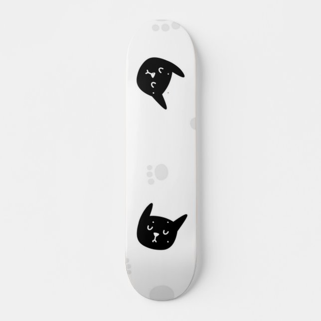 Cat pattern skateboard (Front)