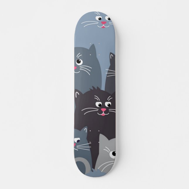 Cat pattern skateboard (Front)