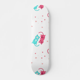 Cat pattern skateboard