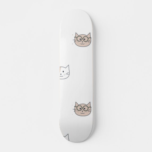 Cat pattern skateboard (Front)