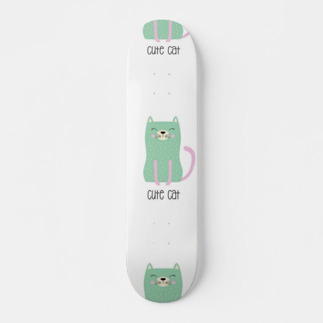 Cat pattern skateboard (Front)