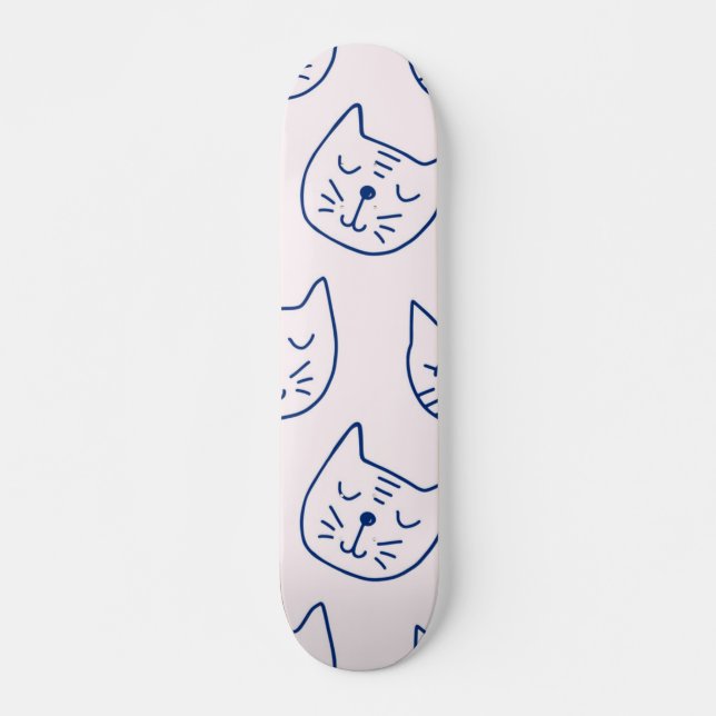Cat pattern skateboard (Front)