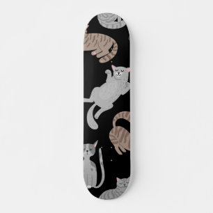 Cat pattern skateboard