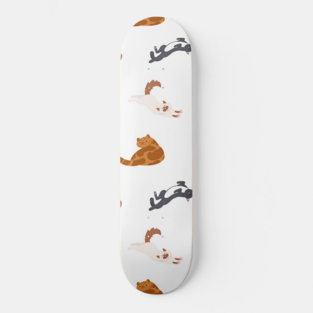 Cat pattern skateboard (Front)