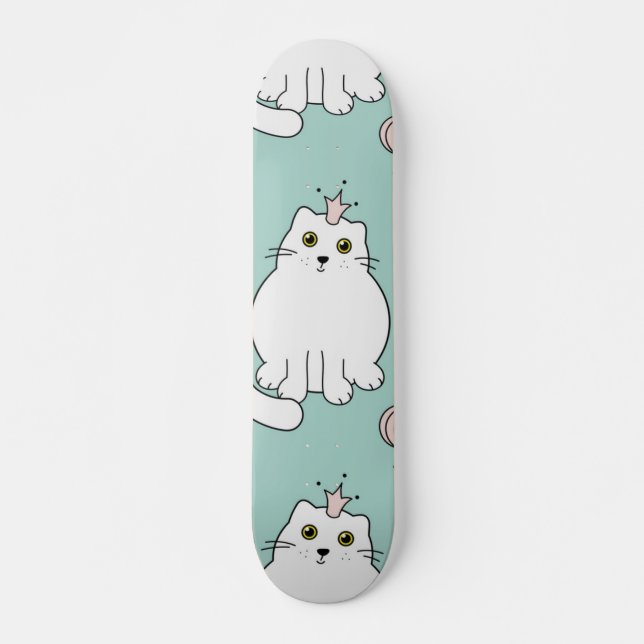 Cat pattern skateboard (Front)