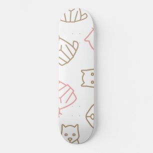 Cat pattern skateboard