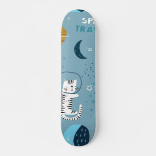 Cat pattern skateboard