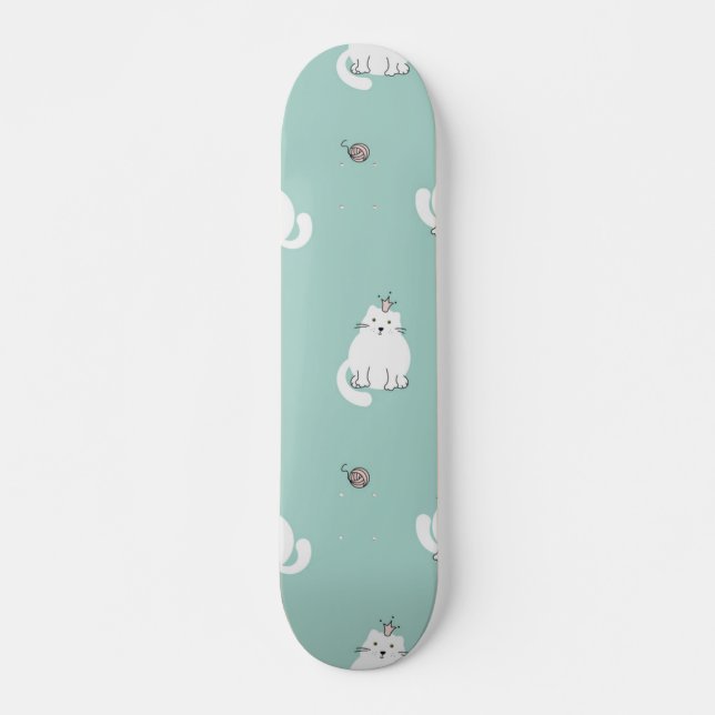 Cat pattern skateboard (Front)