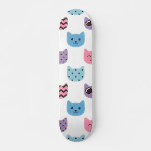 Cat pattern skateboard