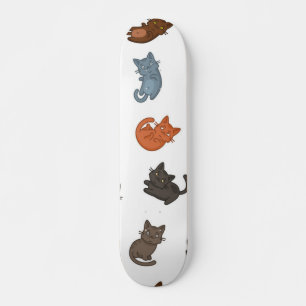 Cat pattern skateboard