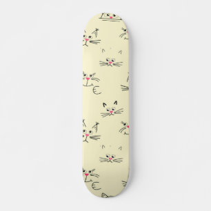 Cat pattern skateboard
