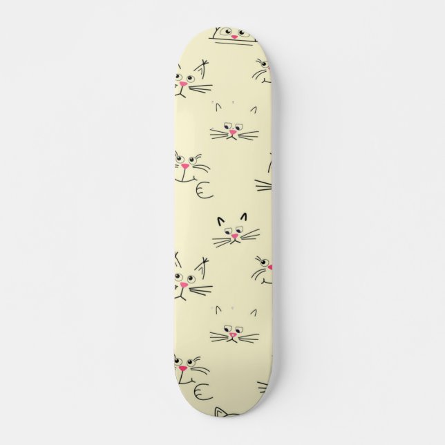 Cat pattern skateboard (Front)