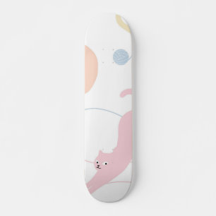 Cat pattern skateboard