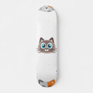 Cat pattern skateboard