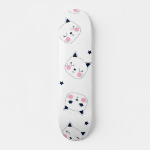 Cat pattern skateboard