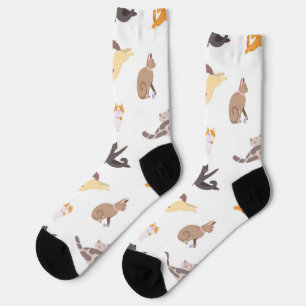 Cat pattern socks
