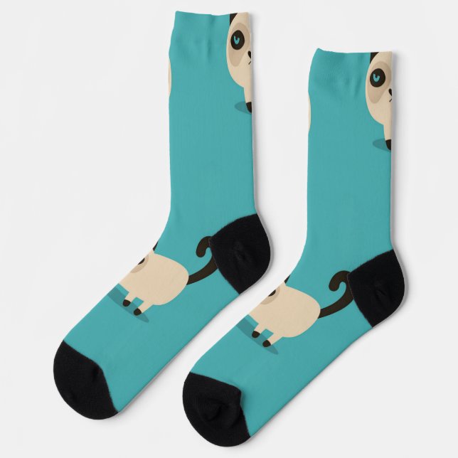 Cat pattern socks (Left)