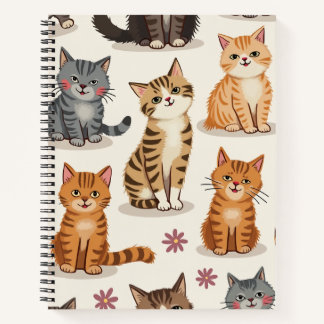Cat Pattern Square Notepad Notebook