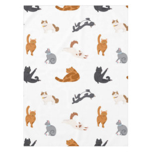 Cat pattern tablecloth