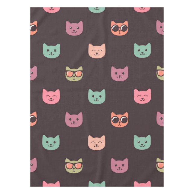 Cat pattern tablecloth (Front)