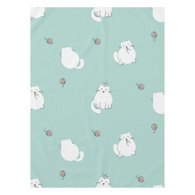Cat pattern tablecloth (Front)