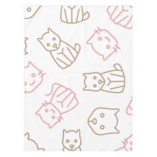 Cat pattern tablecloth