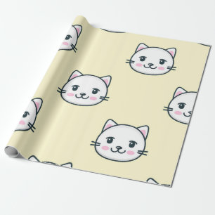 Cat pattern wrapping paper
