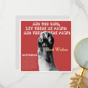 Cat Paw Flat Greeting Card