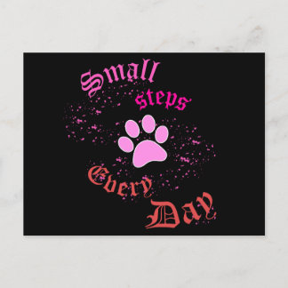 Cat Paw Postcard | Small Steps Every Day