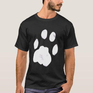 Cat paw print Pocket style emblem T-Shirt