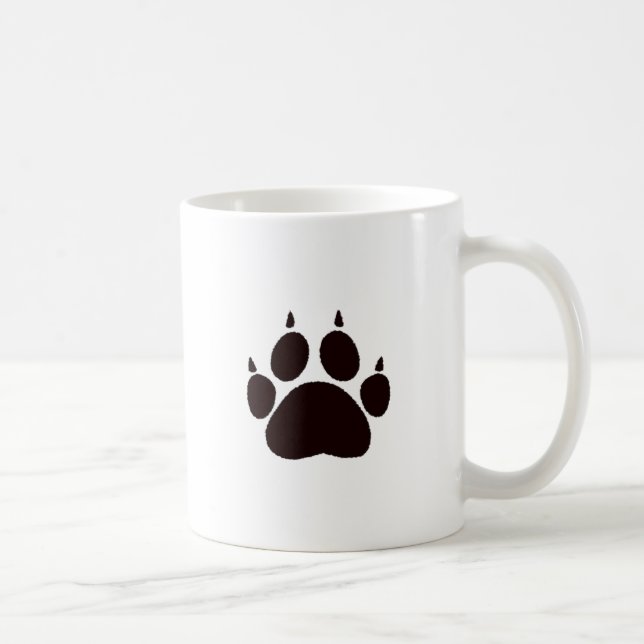 Cat Paw Prints Coffee Mug (Right)