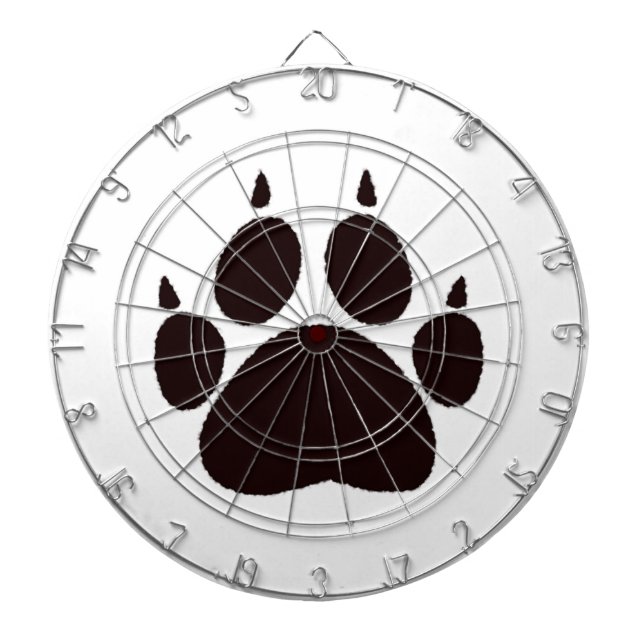 Cat Paw Prints Dartboard (Front)