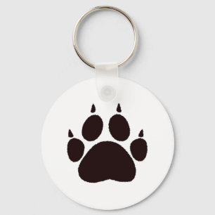 Cat Paw Prints Key Ring