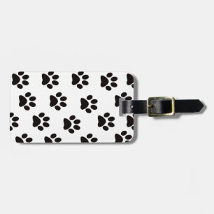 Cat Paw Prints Luggage Tag