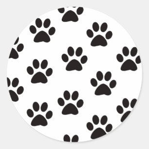 Cat Paw Prints Stickers
