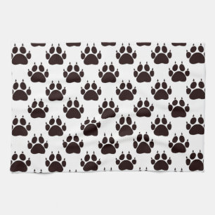 Cat Paw Prints Tea Towel