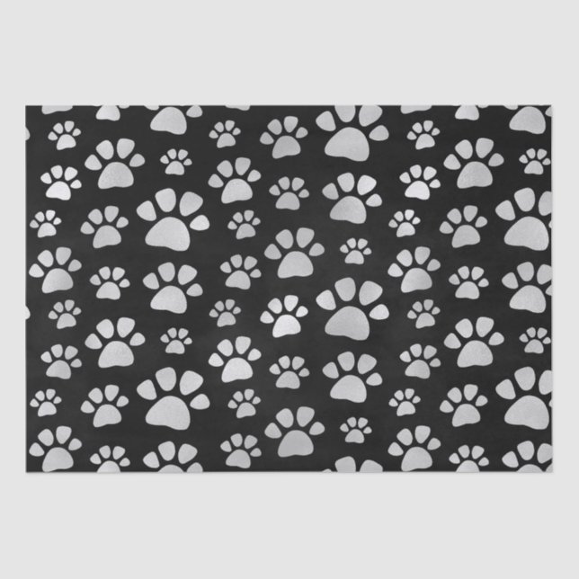 Cat Paw Prints Tissue Paper (Front)