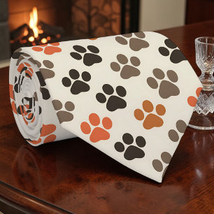 Cat Paw Retro Custom Tie