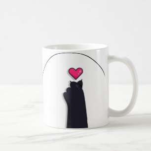 Cat Paw with Heart Mug