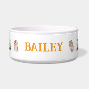 Cat Paws Ceramic Pet Bowl