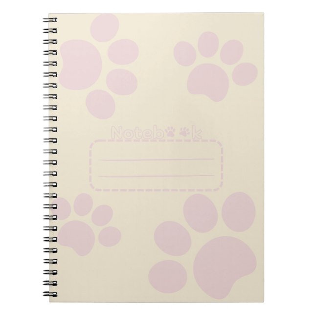 Cat paws journal notebook (Front)