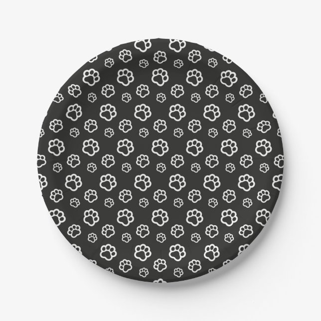 Cat Paws Paper Plate (Front)