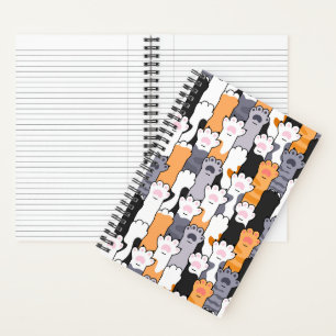 Cat Paws Pattern Notebook
