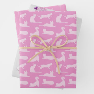 Cat Paws Pattern Wrapping Paper Sheet