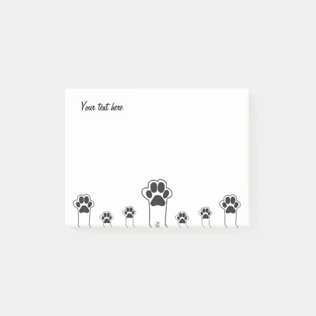 Cat paws post-it notes (Front)