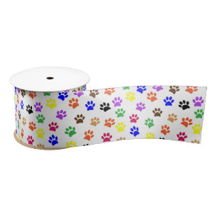 cat paws ribbon satin ribbon