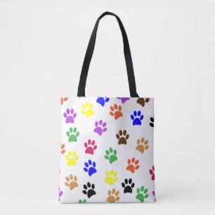 cat paws tote bag