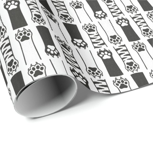 Cat Paws Wrapping Paper (Roll Corner)